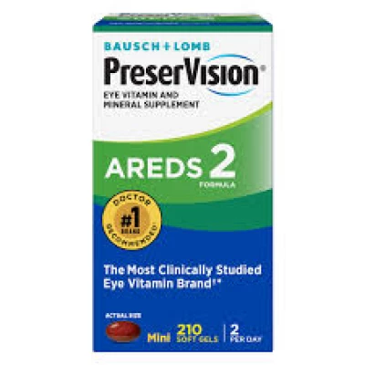 Preser Vision Eye vitamin and mineral Supplement AREDS 2 (210 soft gels)