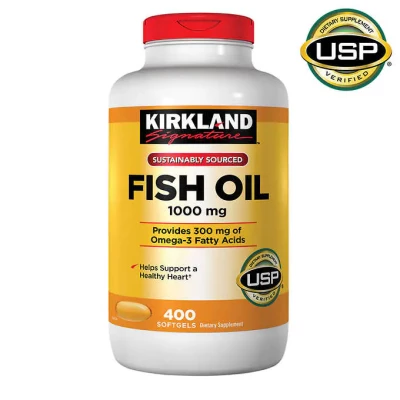 Kirkland Signature Fish Oil 1000mg 400 sift gels