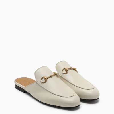 GUCCI PRINCETOWN LEATHER FLAT MULES