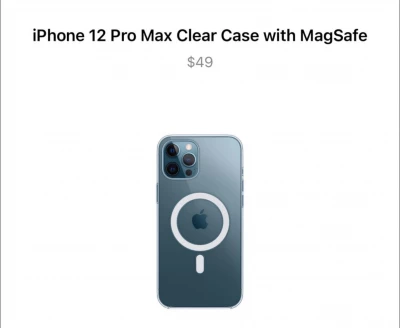 iPhone 12 Promax Clear Case with Magsafe