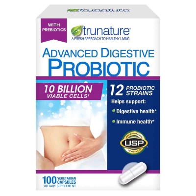 trunature Digestive Probiotic Capsules, 100 Count