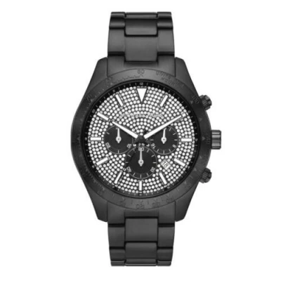Michael Kors Layton Chronograph Black Stainless Steel Watch MK8899