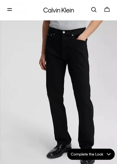 calvin klein jeans men slim straight fit black Size W36×L32